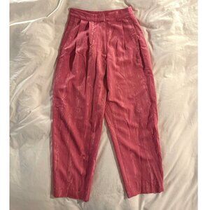 Rachel Comey Thorough Pant in Pink Wool-Blend Moire